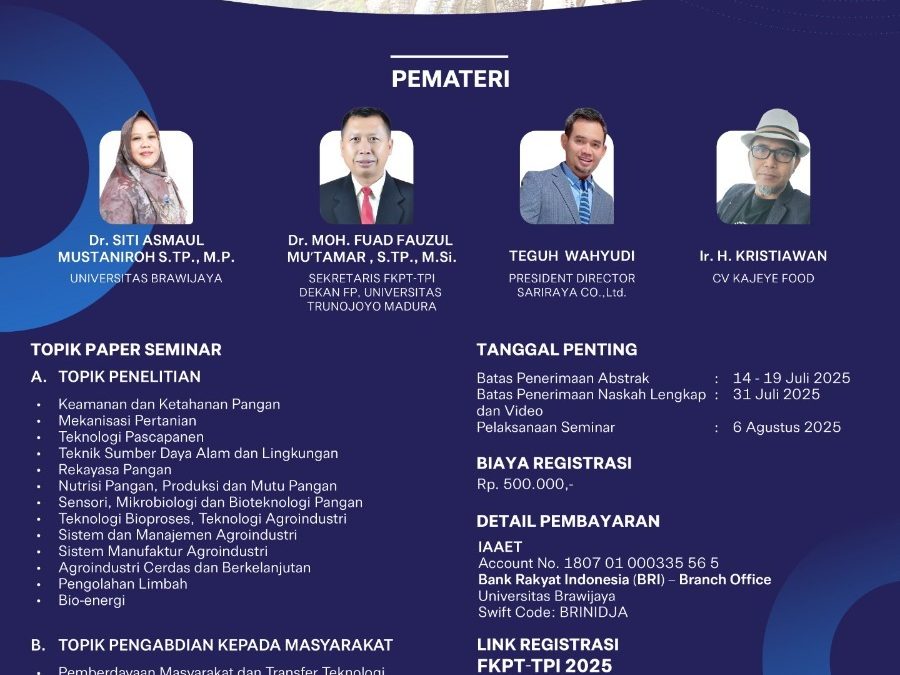 Undangan Seminar Nasional dan Rapat Kerja FKPT-TPI